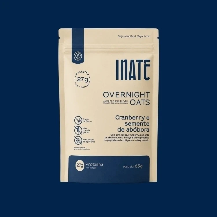 Embalagem oficial Inate Cranberry & Semente Abóbora