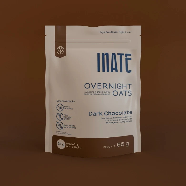 Embalagem oficial Inate Dark Chocolate
